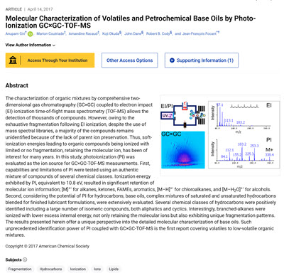 Molecular Characterization of Volatiles